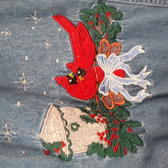 Vintage Bobbie Brooks denim button down top. Size 26W/28W - Picture 4 of 14